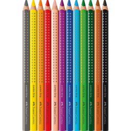 Színes ceruza készlet háromszögletű GRIP Jumbo Faber-Castell 12klf. szín