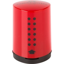 Hegyező mini tartályos GRIP 2002 Faber-Castell piros,kék