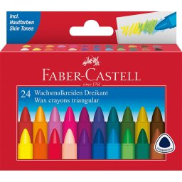 Zsírkréta készlet háromszögletű Faber-Castell 24klf. szín