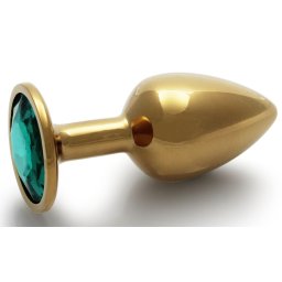 Bijou anal - arany-zld gyngy anlis knyeztet 6 cm