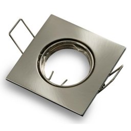 Optonica inox GU10/MR16 spot lámpa keret beépíthető négyzet alakú ?7cm 5074