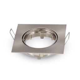 Optonica inox GU10/MR16 spot lámpa keret beépíthető négyzet alakú billenthető 45? ?7cm 5077