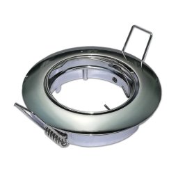 Optonica króm GU10/MR16 spot lámpa keret beépíthető kör alakú billenthető 45? ?7cm 5172