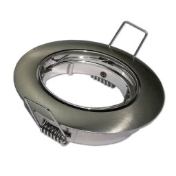 Optonica inox GU10/MR16 spot lámpa keret beépíthető kör alakú billenthető 45? ?7cm 5171