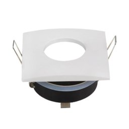 Optonica Spotlámpatest / négyzet alakú / max. 35W / GU10-MR16 / beépítő keret / fehér / 2011