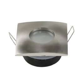 Optonica Spotlámpatest / négyzet alakú / max. 35W / GU10-MR16 / beépítő keret / Inox / 2012