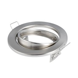 Optonica inox GU10/MR16 spot lámpa keret beépíthető kör alakú billenthető 45? ?7cm 5098