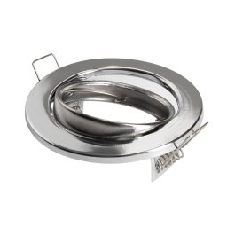 Optonica króm GU10/MR16 spot lámpa keret beépíthető kör alakú billenthető 45? ?7cm 5099