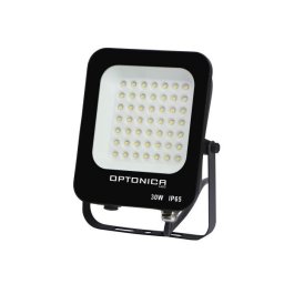 Optonica fekete LED reflektor 30W 2700lm 6000K hideg fehér IP65 90° 5727