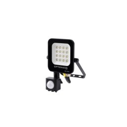 Optonica LED mozgásérzékelős reflektor 10W 900lm 6000K fekete 90? 5771