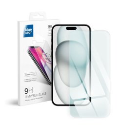 Apple iPhone 15 / 16, Kijelzővédő fólia, ütésálló fólia (az íves részre NEM hajlik rá!), Tempered Glass (edzett üveg), Blue Star, Clear