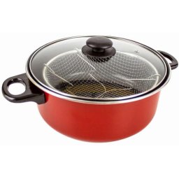 BOHMANN tapadásmentes bevonatú Olajsütő edény fedővel es szűrővel 24cm