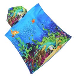 Gyerek poncsó LAGOON TREASURE színes Méret: 60 x 120 cm