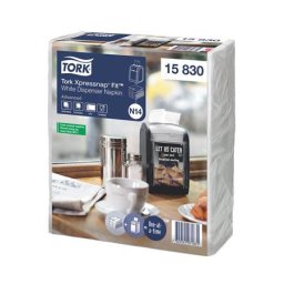 TORK Szalvéta, adagolós, 2 rétegű, 21,3x16,5 cm, N14 rendszer, Advanced, TORK "Xpressnap Fit", fehér