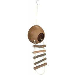Trixie kókusz odú létrával hörcsögöknek, egereknek (ø 13 × 56 cm)