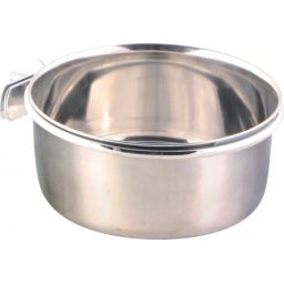 Trixie krómozott fém tál csavaros rögzítővel madaraknak (600 ml / 12 cm)