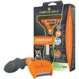 FURminator Long Hair kutyakefe (M; Közepes testű kutyáknak) - Új változat