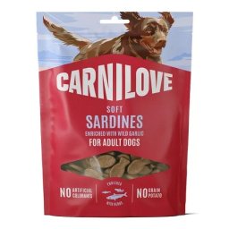 CarniLove Dog Semi Moist Snack szardíniával és fokhagymával (3 tasak | 3 x 200 g) 600gr