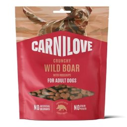 CarniLove Dog Crunchy Snack vaddisznóval és csipkebogyóval (3 tasak | 3 x 200 g) 600gr