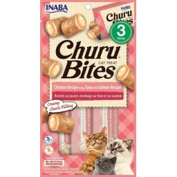 Inaba Cat Churu Bites macskáknak (tonhal-lazac) (24 csomag | 24 x [3 x 10 g])