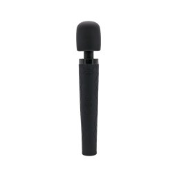 Pixey Deluxe Black Velvet - wand vibrátor L (fekete)