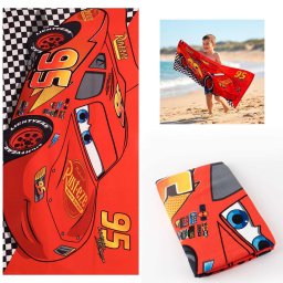 Verdák/Cars fürdőlepedő, strand törölköző 70x140cm