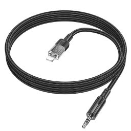 HOCO kábel AUX Audio Jack 3,5mm és Lightninng 8-pin UPA27 1,2m fekete
