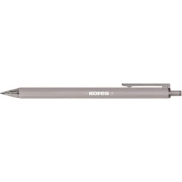 KORES Golyóstoll, 1,0 mm, nyomógombos, háromszögletű, KORES "Klick Vintage", vegyes színek