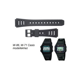 W-86 W-71 Casio fekete műanyag szíj