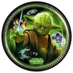 Star Wars papírtányér, party tányér 8 DARABOS, 20 cm Nr7