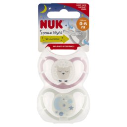 NUK Space night cumi 0-6 hó 2 db (lány)
