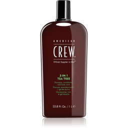 American Crew 3-In-1 teafaolajos sampon-balzsam-tusfürdő, 1 l