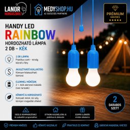 Handy LED Rainbow hordozható lámpa 2 db - Kék