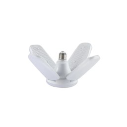 LED izzó ventilátor formájú 4 állítható panellel E27 60W 6000lm - hideg fehér
