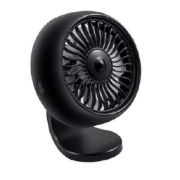 Autós mini ventilátor USB csatlakozással 3 fokozattal - fekete