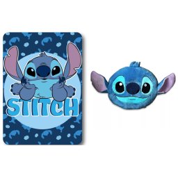 Disney Lilo és Stitch, A csillagkutya Feather Smile polár takaró és forma párna szett