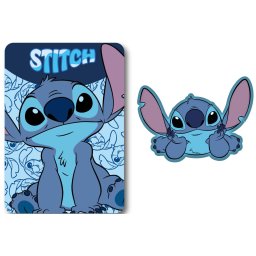 Disney Lilo és Stitch, A csillagkutya Happy Belly polár takaró és forma párna szett