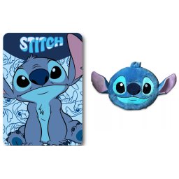 Disney Lilo és Stitch, A csillagkutya Happy Smile polár takaró és forma párna szett