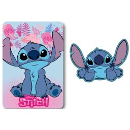 Disney Lilo és Stitch, A csillagkutya Paradise Belly polár takaró és forma párna szett