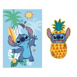 Disney Lilo és Stitch, A csillagkutya Summer Ananas polár takaró és forma párna szett