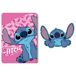 Disney Lilo és Stitch, A csillagkutya Wave Belly polár takaró és forma párna szett