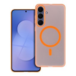 Clear Mag Xiaomi 17 tok, MagSafe, 0,2mm, ultravékony, narancs (kamera védelemmel)