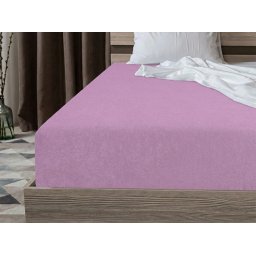 Frottír gumis lepedő PREMIUM lila-rózsaszín 160x200 cm