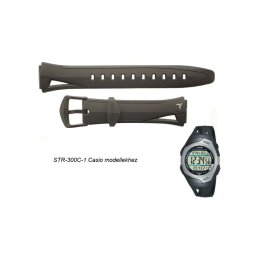 STR-300C-1 Casio fekete műanyag szíj