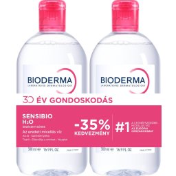 Bioderma Sensibio H2O arc- és sminklemosó 500ml+500ml duo pack