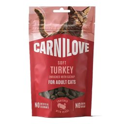 CarniLove Cat Crunchy Snack pulykával és macskamentával macskáknak (4 tasak | 4 x 50 g) 200gr