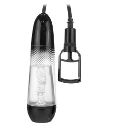 Amplify Maszturbtor pumps texturlt bels 36 cm tltsz-fekete