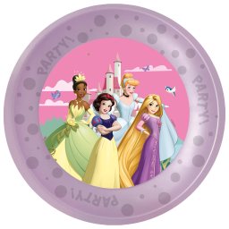 Disney Hercegnők Create Your World micro prémium műanyag lapostányér 4 db-os szett 21 cm