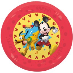 Disney Mickey Jump Into Fun micro prémium műanyag lapostányér 4 db-os szett 21 cm