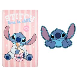 Disney Lilo és Stitch, A csillagkutya Chill Belly polár takaró és forma párna szett